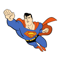 Superman cartoon vector download free