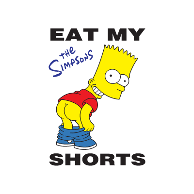 Bart Simpson Eat My Shorts Logo Vector