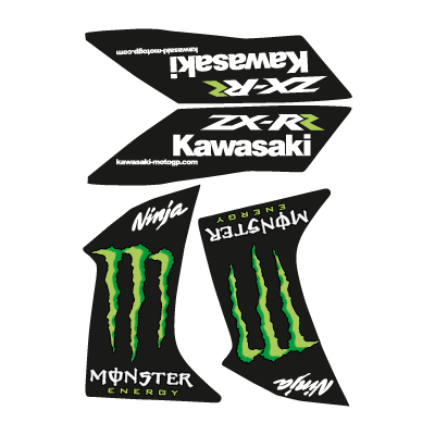 Kawasaki Ninja Monster Zx-rr Vector Logo