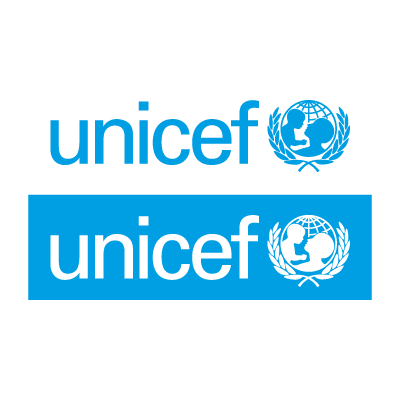 Unicef cyan vector logo free