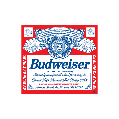 Budweiser logos vector (EPS, AI, CDR, SVG) free download