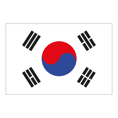 Flag of South Korea  vector logo 