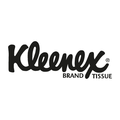 Download Kleenex black vector logo free