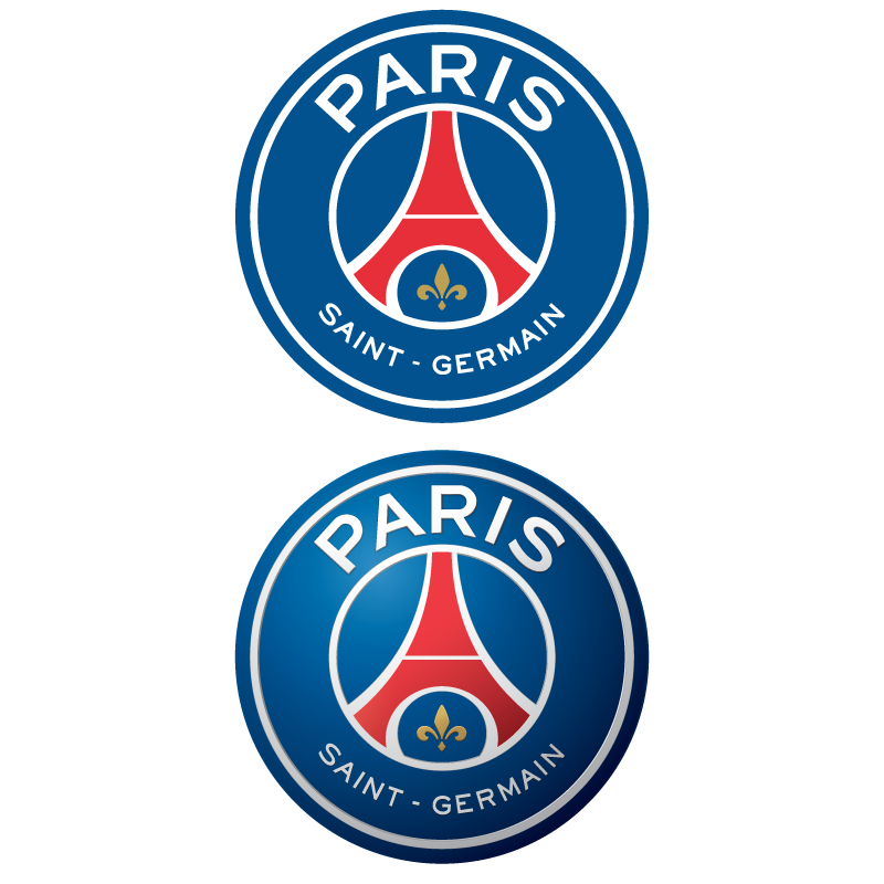 New Paris Saint-Germain FC logo vector (2D + 3D)