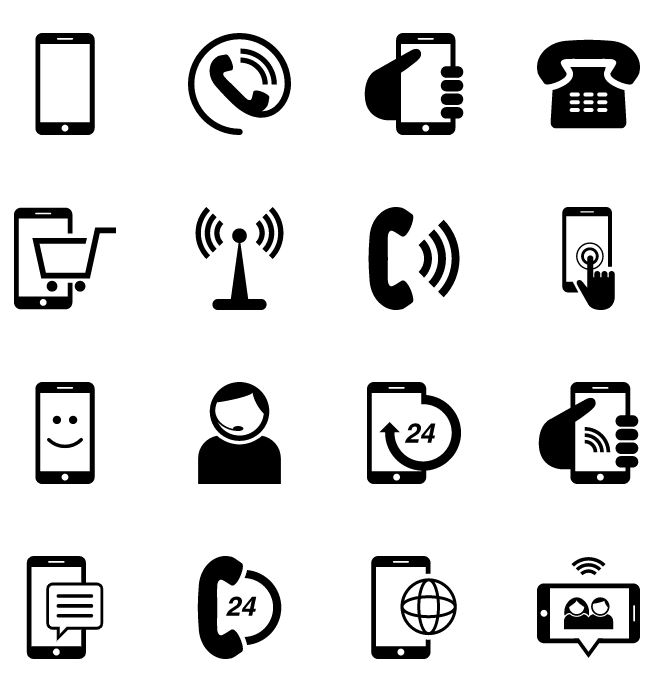 Download Phone icons vector (.EPS + .SVG) download for free ...